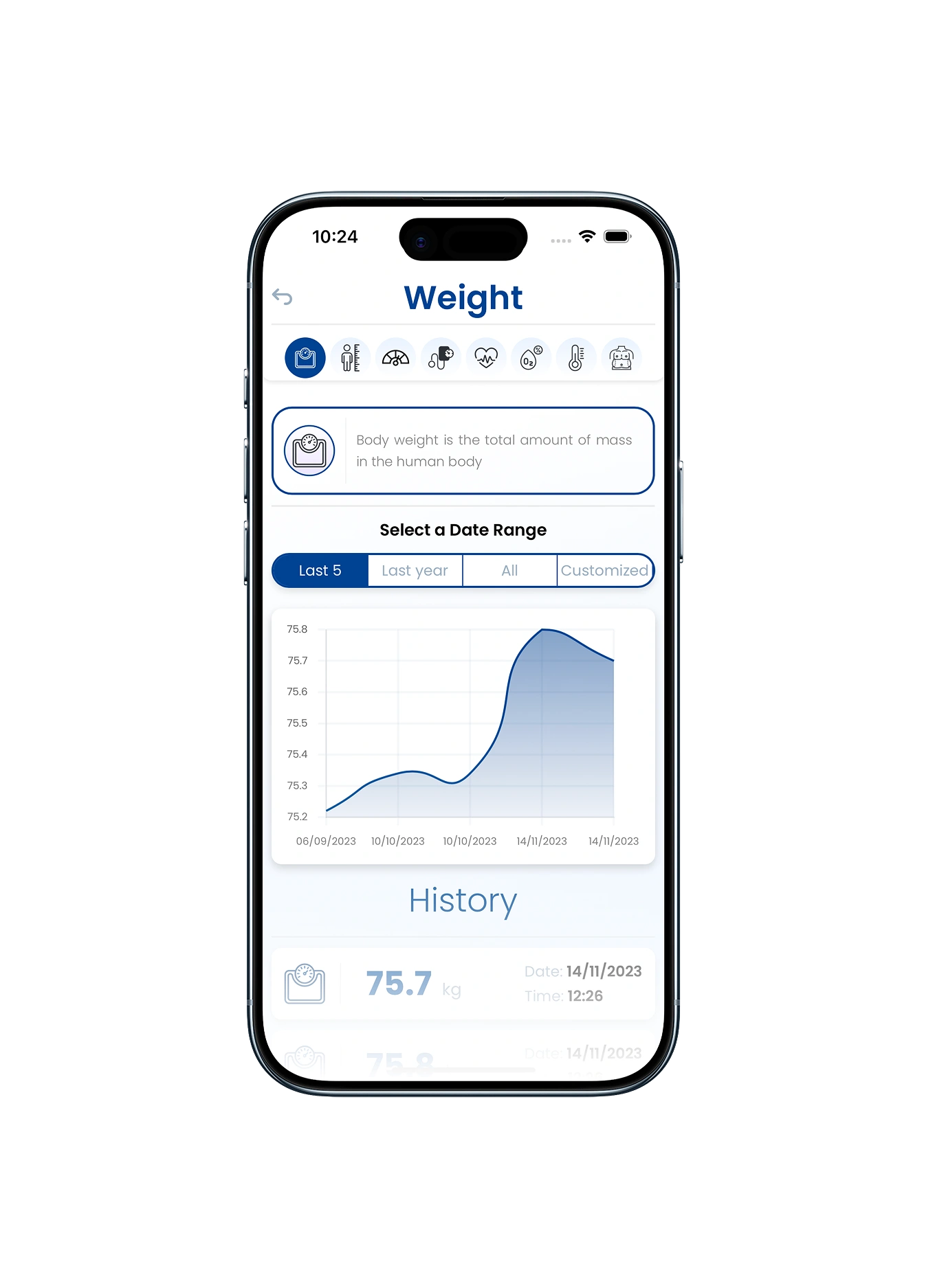 Keito eHealth - Pantalla 2